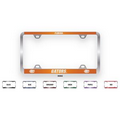 Brushed Zinc/Colored License Plate Frame